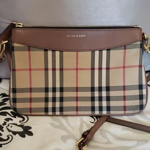 100 % Authentic Burberry Haymarket crossbody purse